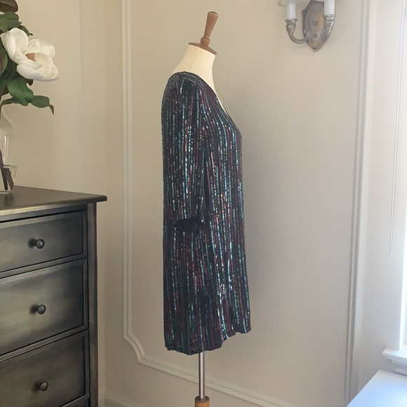 Velvet by Graham & Spencer Sequined Shift Dress - Picture 2 of 11